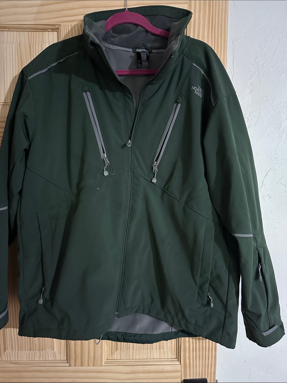 The North Face Men’s Dark Green Softshell Rain Jacket